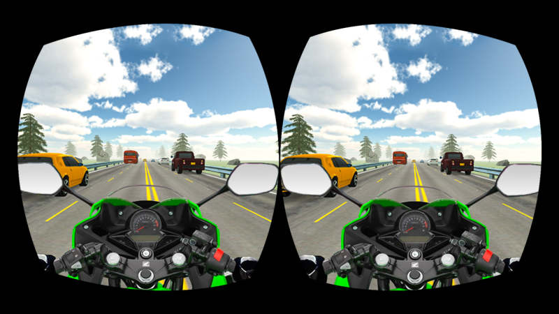 VR Highway Traffic Bike Racer