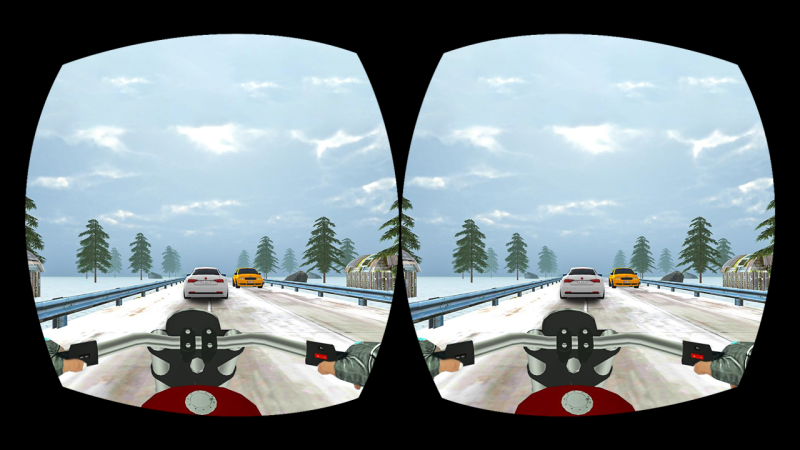 VR Highway Traffic Bike Racer