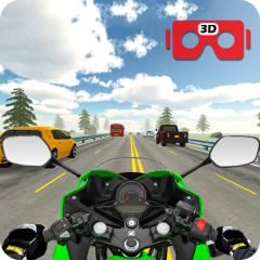 VR Highway Traffic Bike Racer