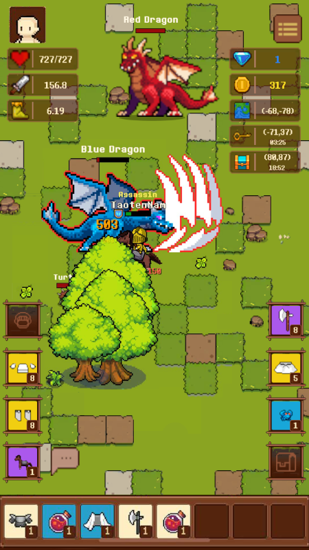 Treasure Hunter: Pixel MMO RPG