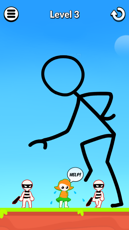 Draw Hero 3D: Игра головоломка