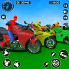 Superhero Bike Mega Ramp Game