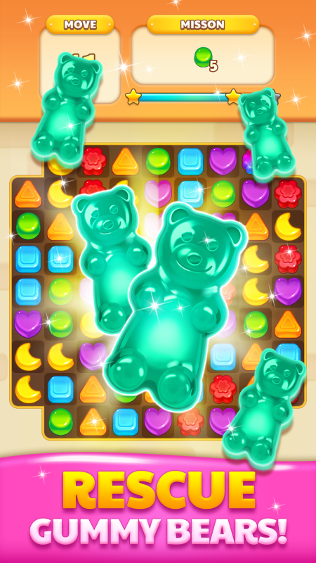 Jelly Drops - игра-головоломка