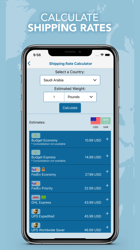 MyUS Global Shipping App