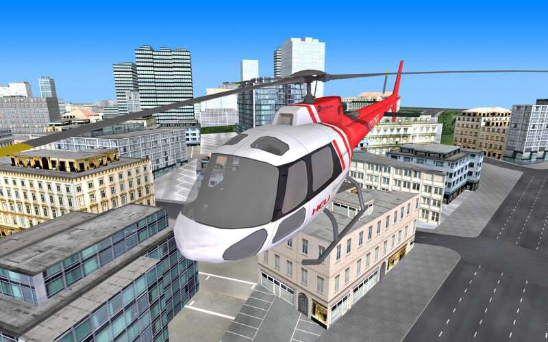 Городской вертолет летать
