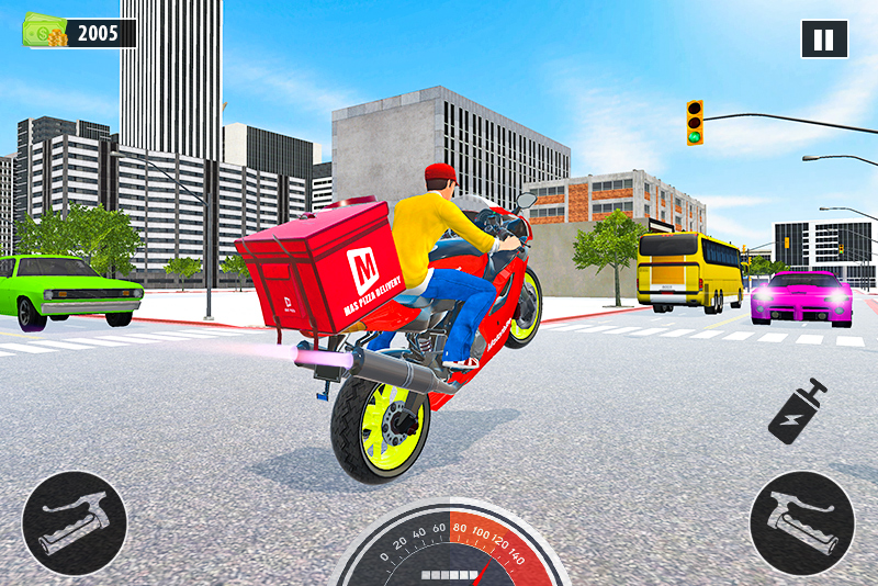 Bike Pizza Delivery: Food Game